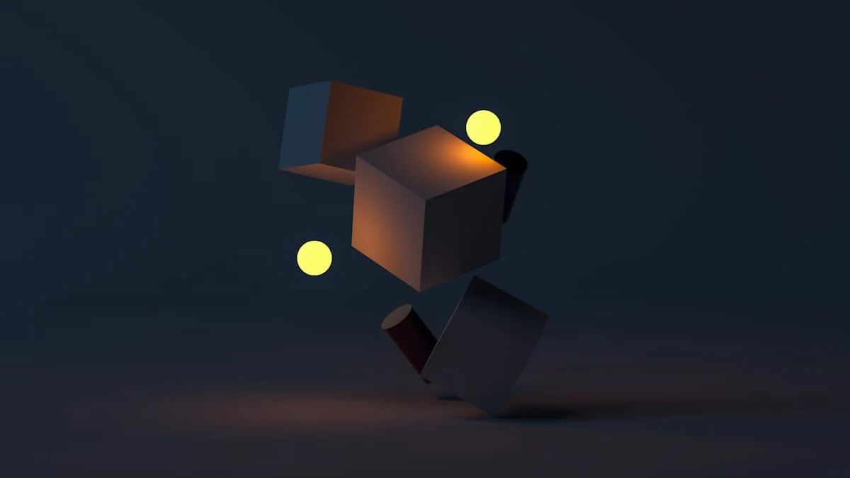 Geometrijska digitalna umetniška kompozicija